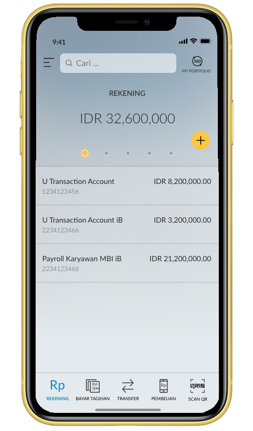 Utility Payment Screen